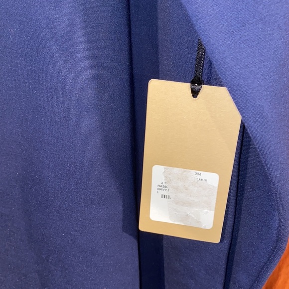 NWT Halogen Ponte 3/4 Sleeve Feather Trim Dress - Picture 3 of 5